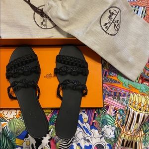 New Hermes Rivage Jelly Sandals 36